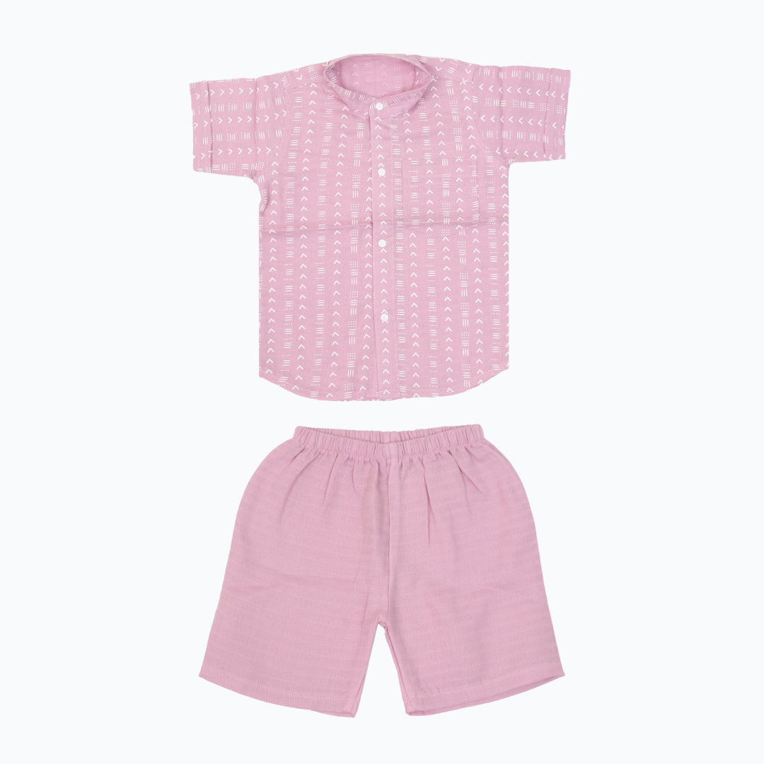 Collared Co-ord sets for kids -  Lilac