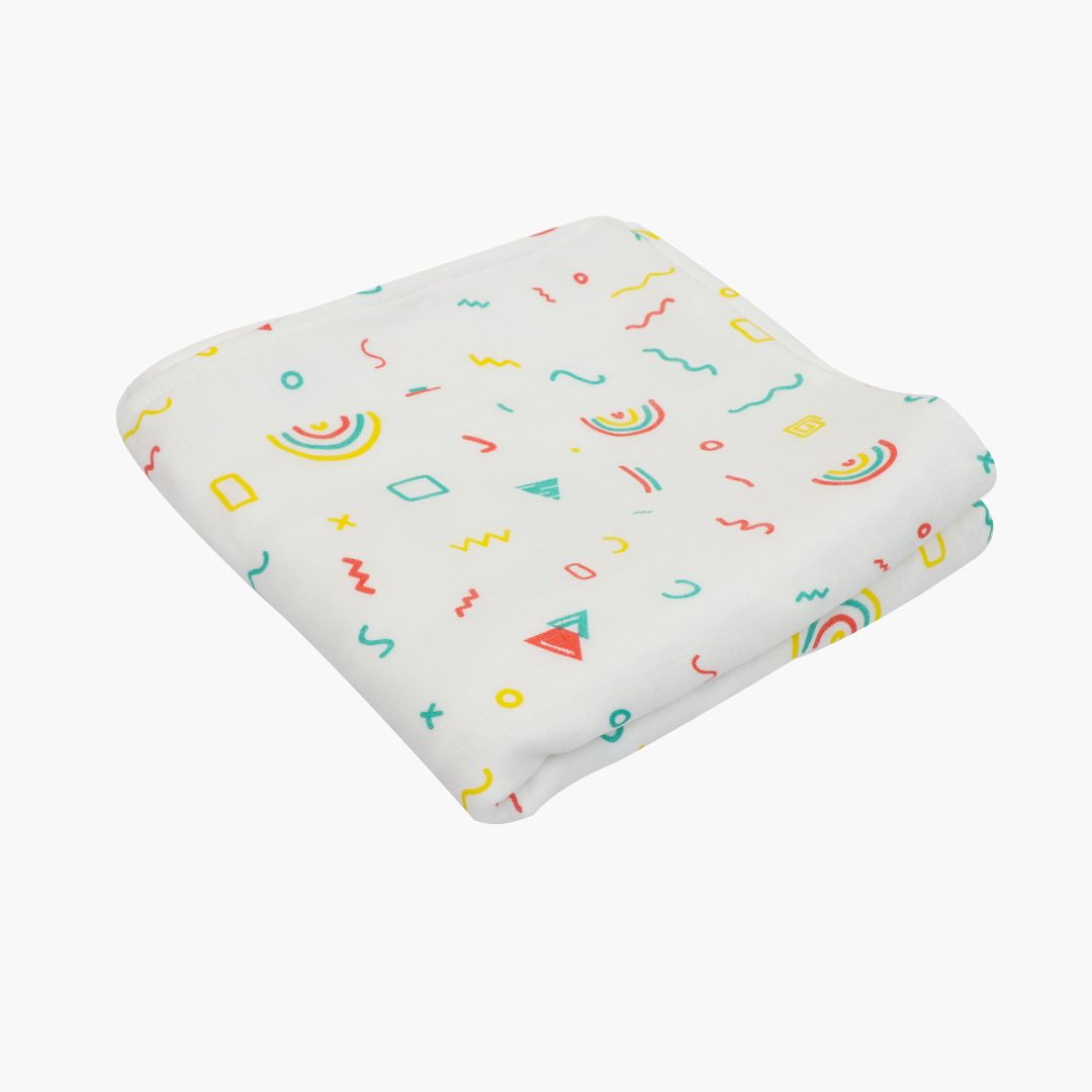 Whale star - Muslin 3 layer Blankets for babies