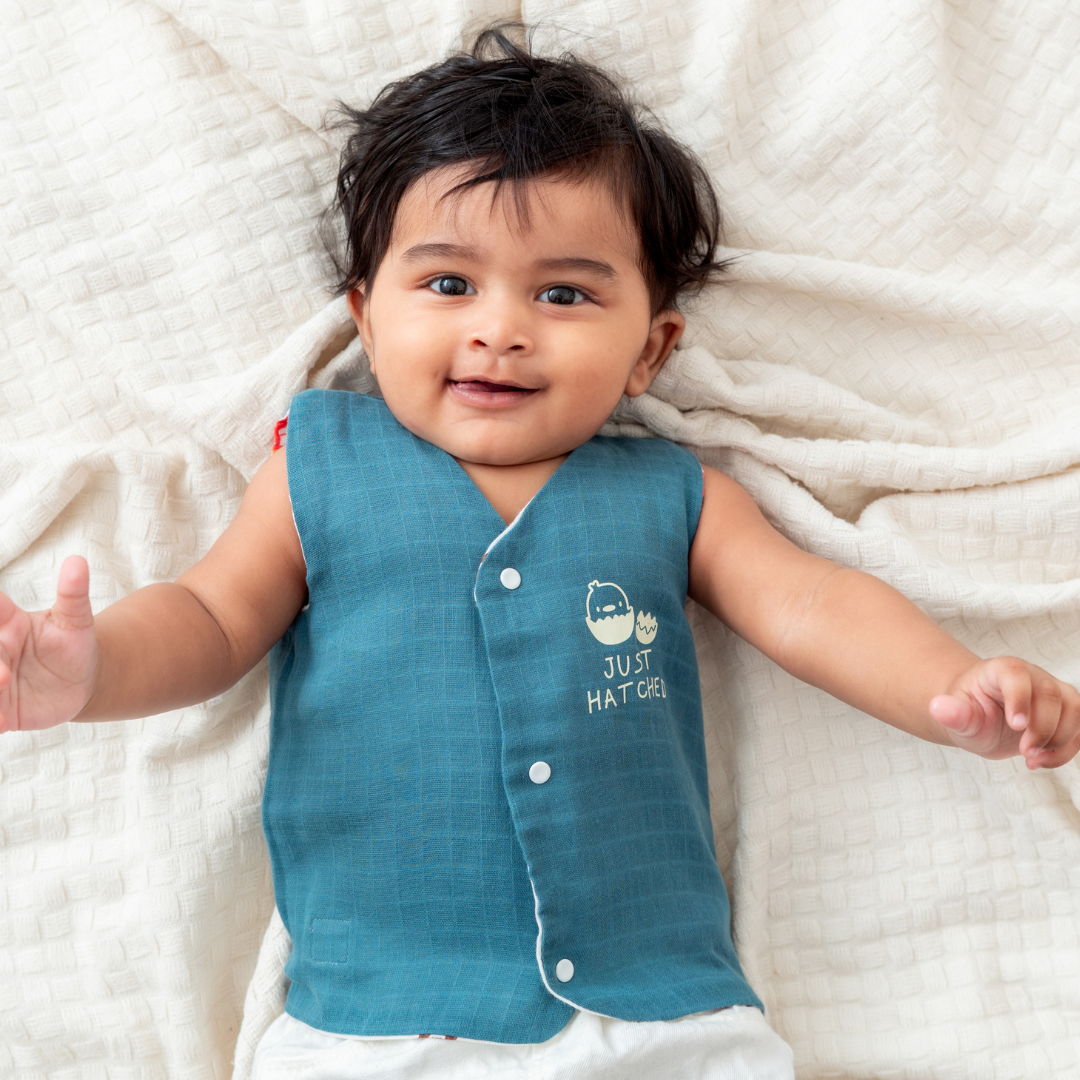 London Bridge - Reversible Muslin Jabla (1 piece)