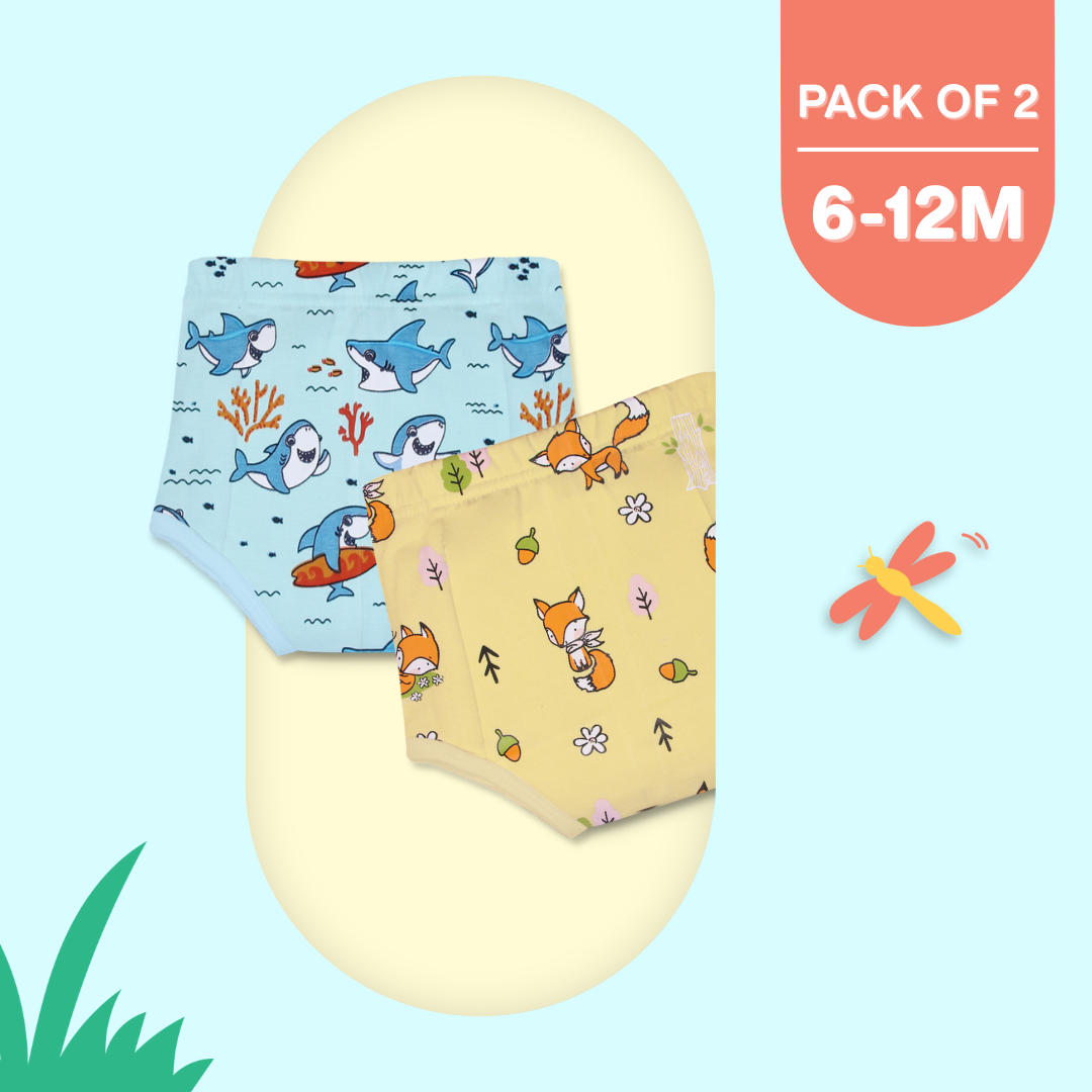 6-12 Months (Pack of 2) - Ultra Undies - Baby Padded Underwear