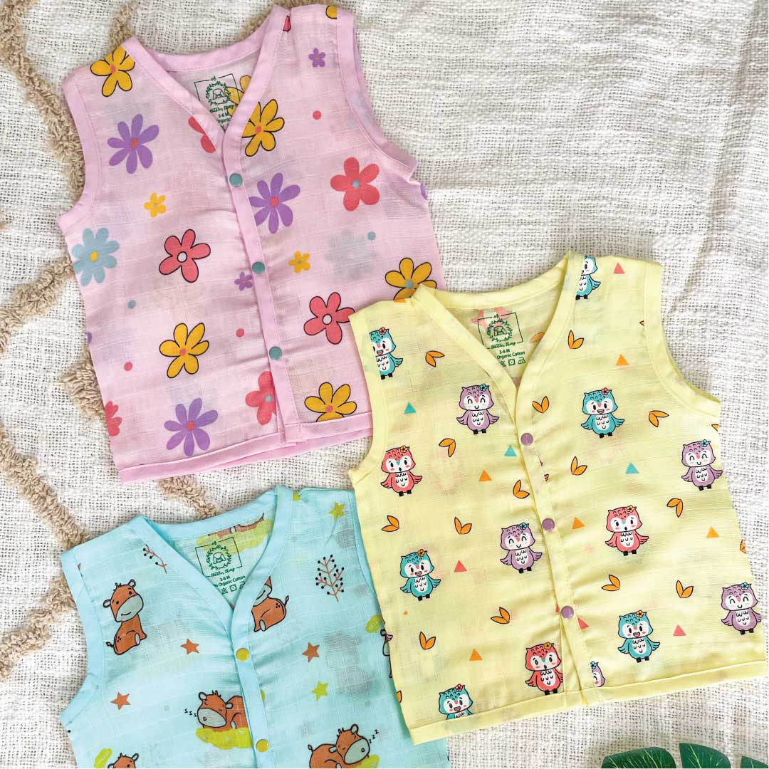 Muslin Jabla Button Colour Edition - Combo Packs