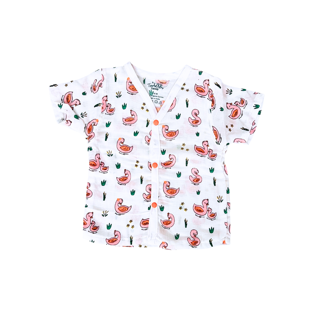 White Swan- Muslin Sleep Suit for babies and kids (Unisex)