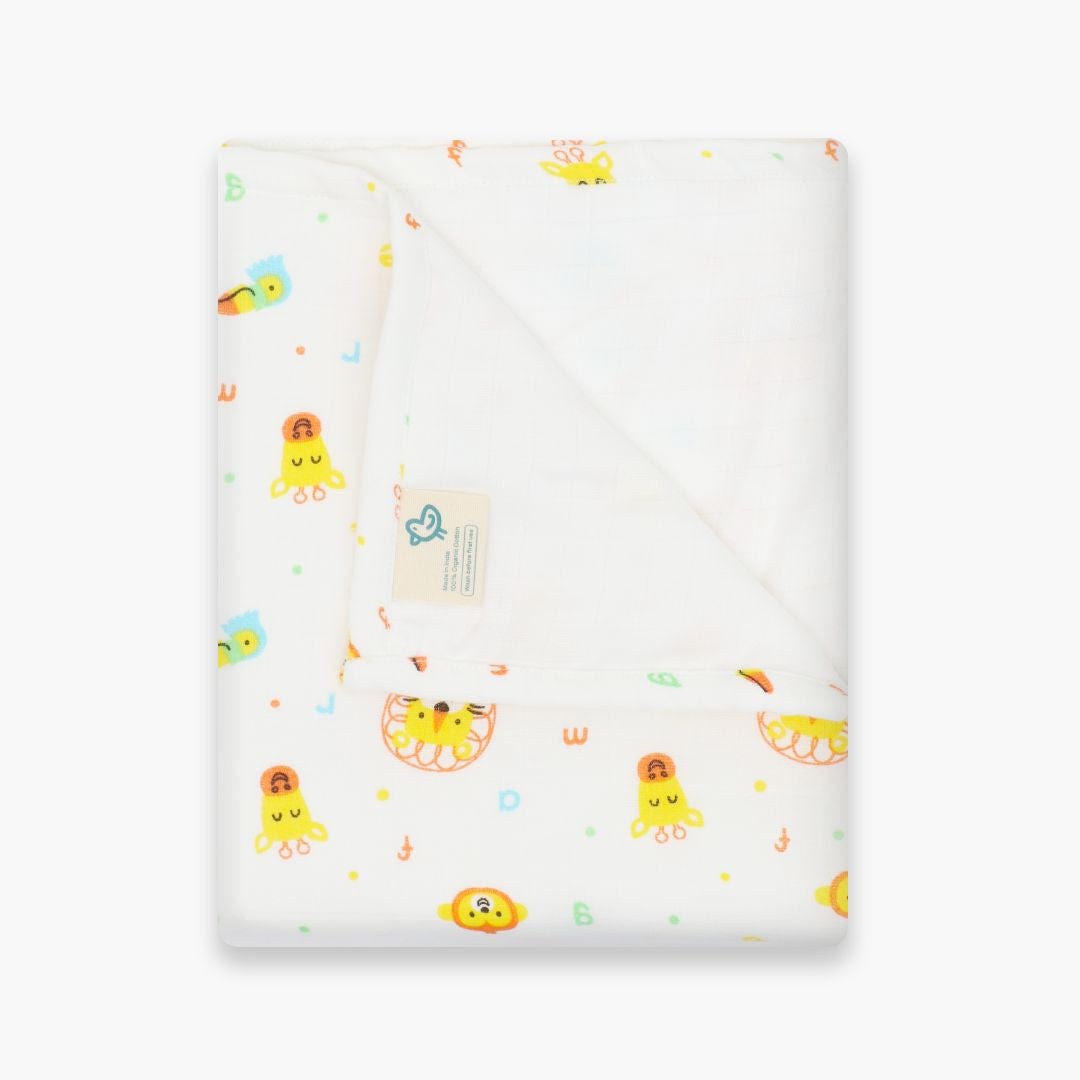 Sea Shell - Muslin 3 layer Blankets for babies