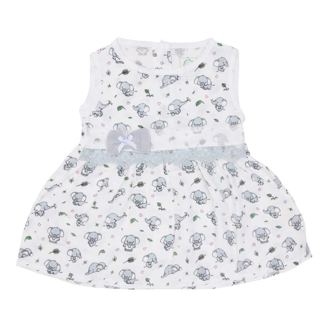 Jumbo the Elephant - Muslin Bow Frock