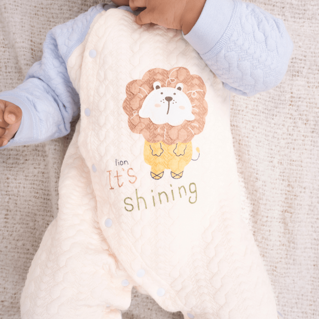 Blue Tiny Roars - Full sleeve Bodysuit