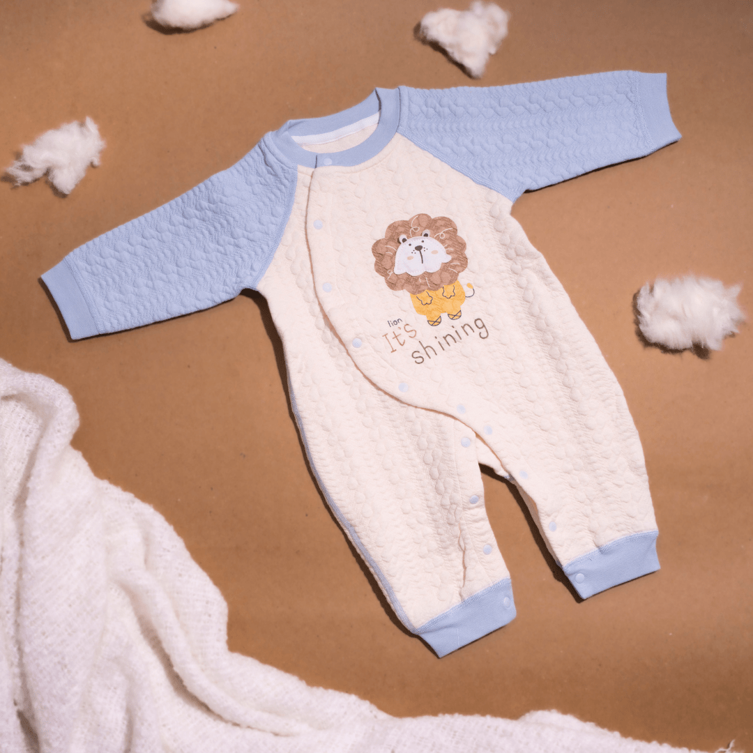 Blue Tiny Roars - Full sleeve Bodysuit