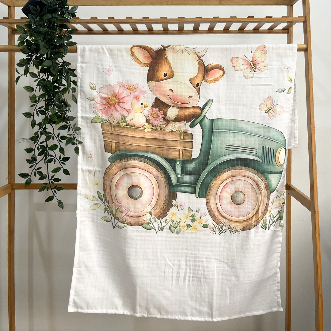 Little Moo - Muslin Bath Towel