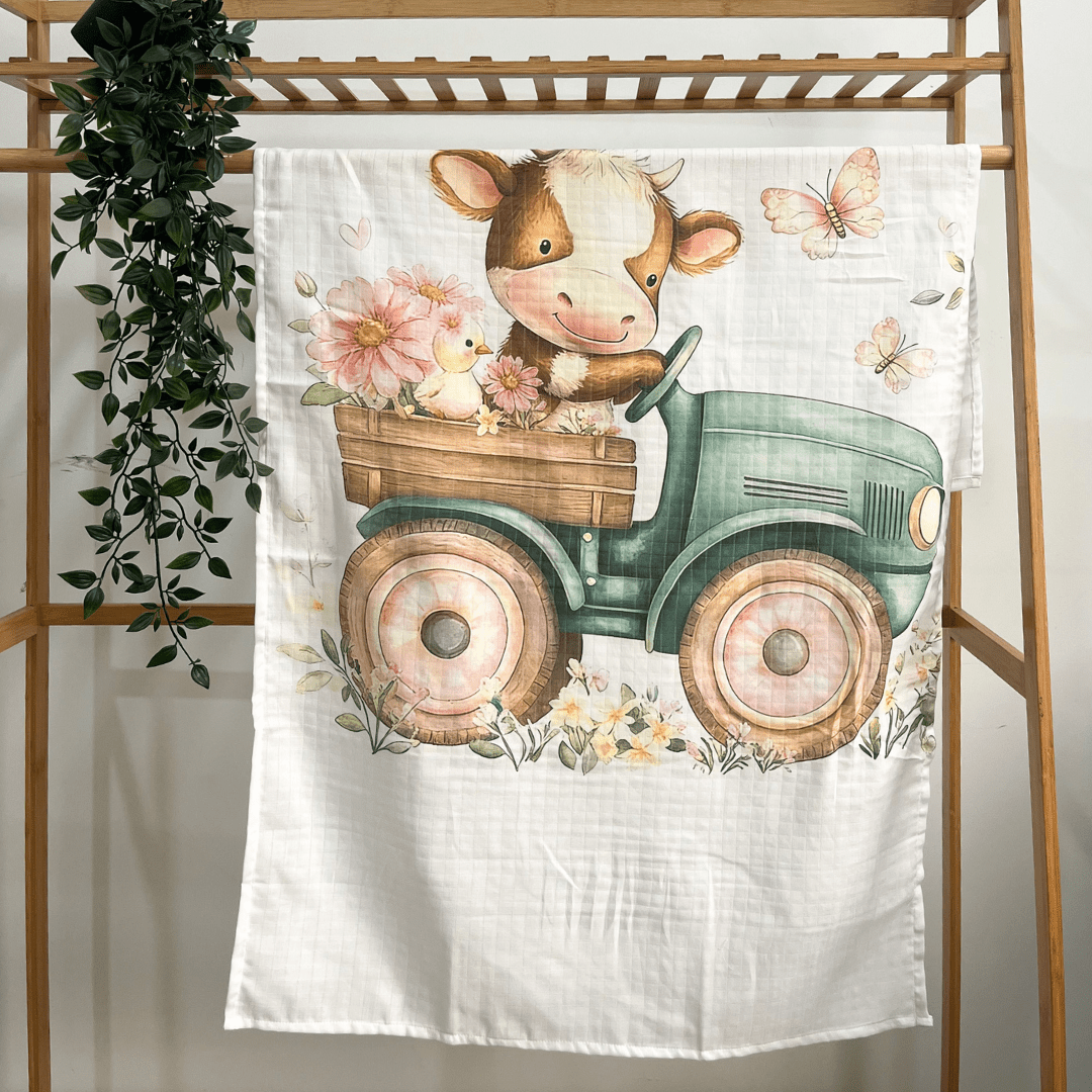Little Moo - Muslin Bath Towel