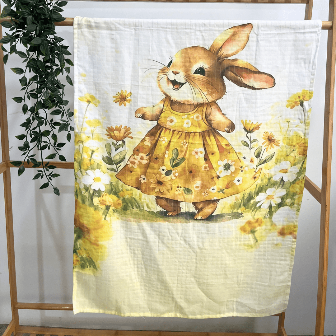 Daisy Hop - Muslin Bath Towel