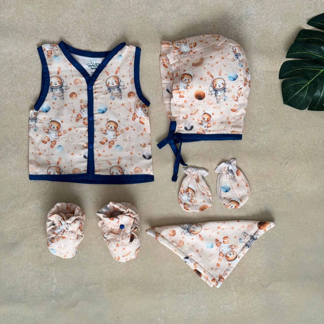 Owl Dreams - Muslin 5 Piece Gift Set (0-3 Months)