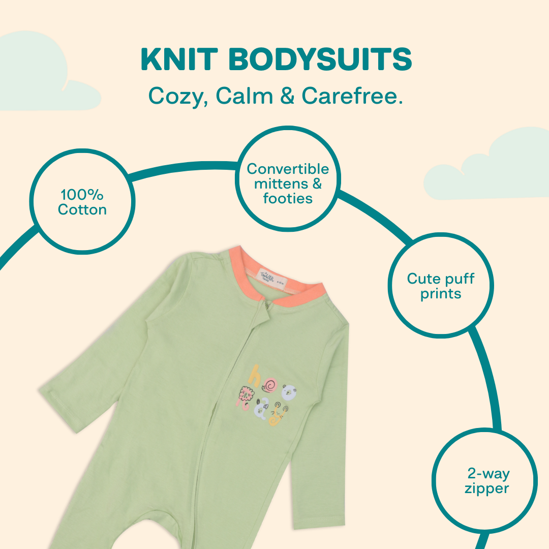 Mini Saurus - Knit Bodysuit