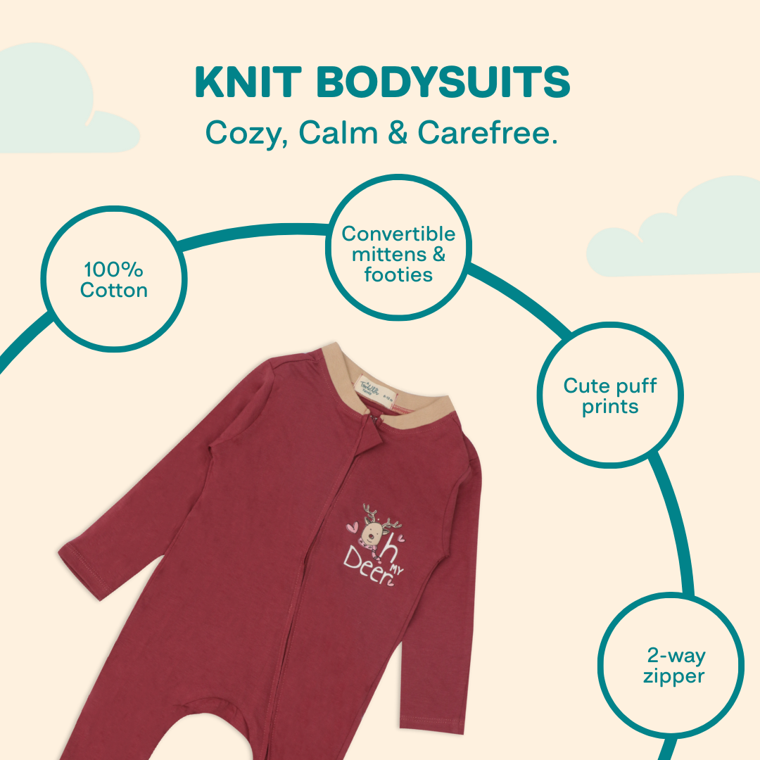 Mini Saurus - Knit Bodysuit