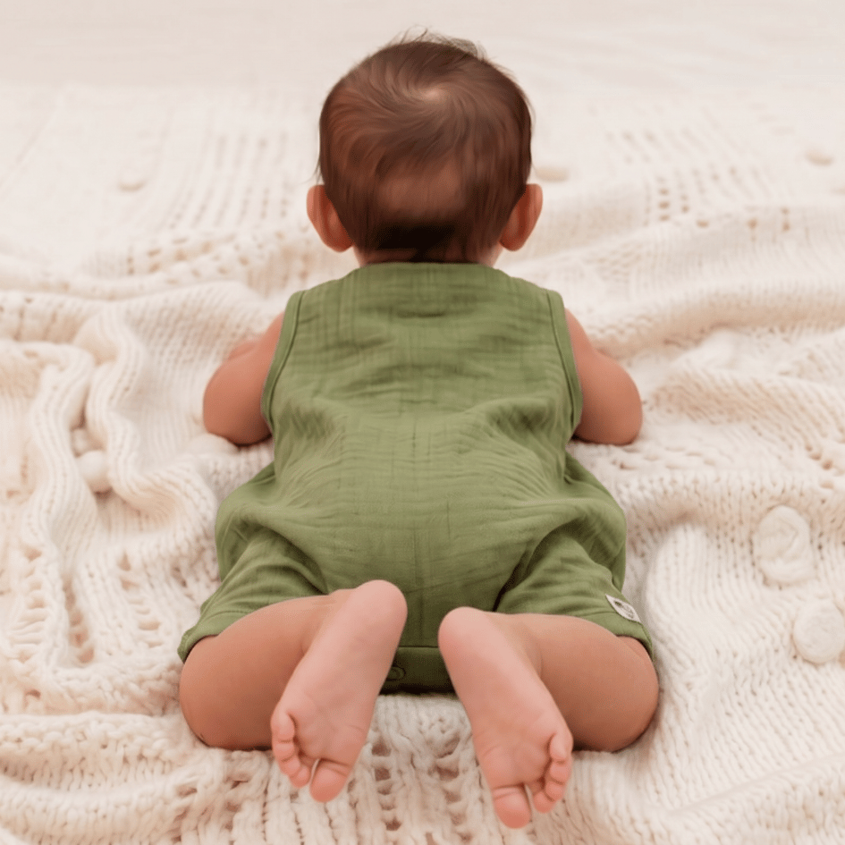 Palm Mist - Crinkled Muslin Jumpsuit