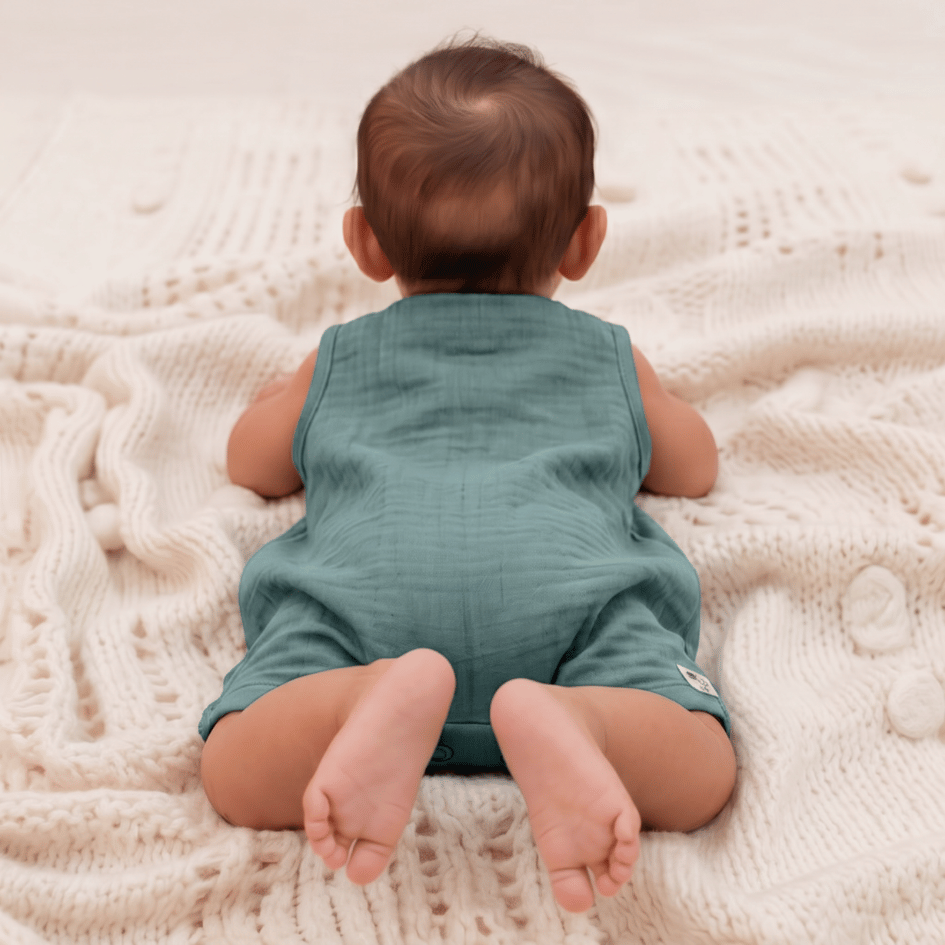 Palm Mist - Crinkled Muslin Jumpsuit