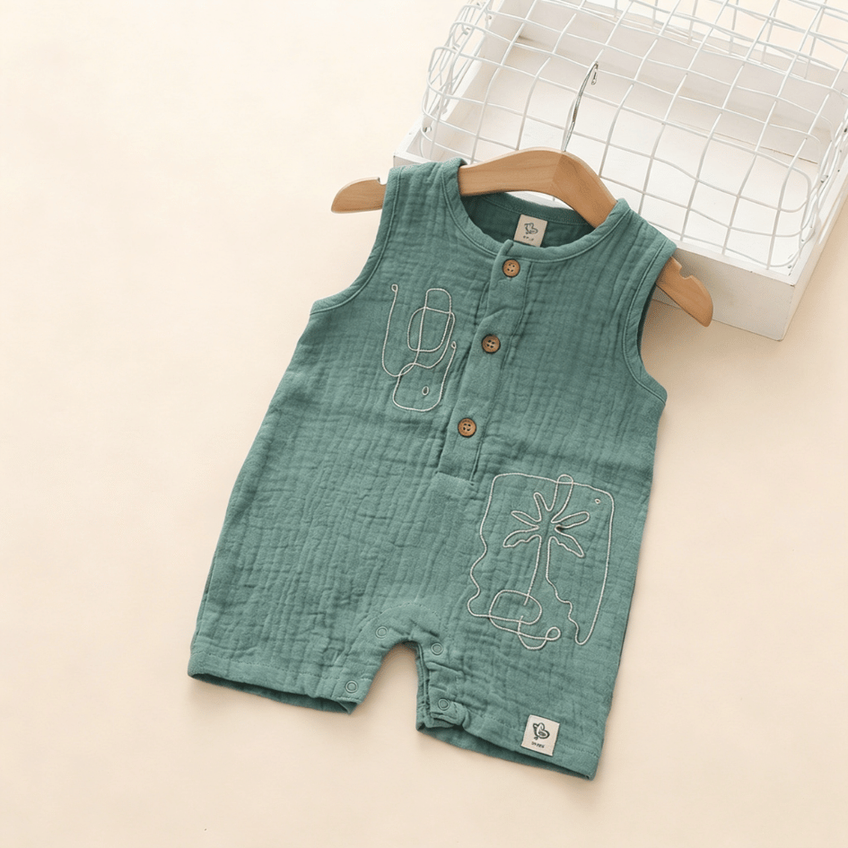 Palm Mist - Crinkled Muslin Jumpsuit