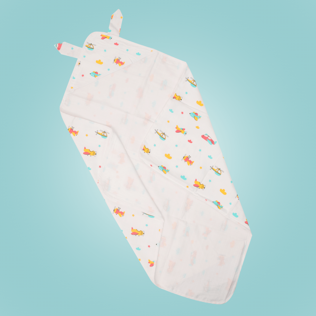 Doodle - Muslin Hooded Towel