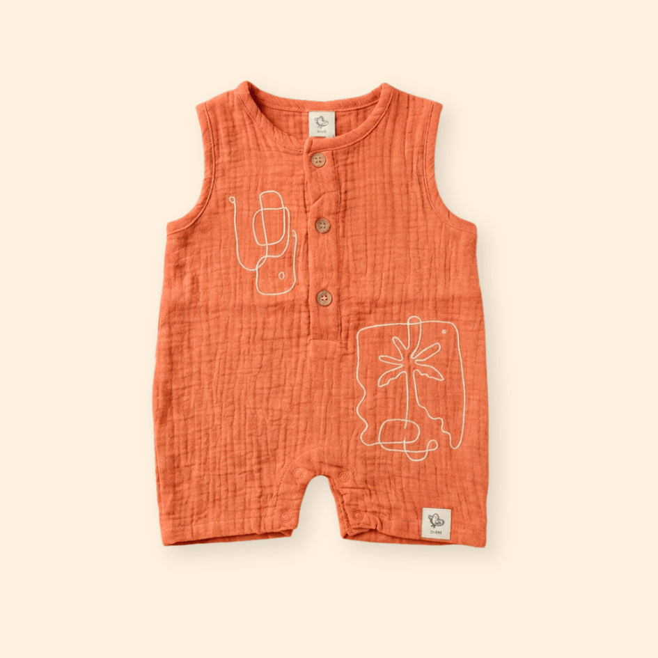 Palm Mist - Crinkled Muslin Jumpsuit