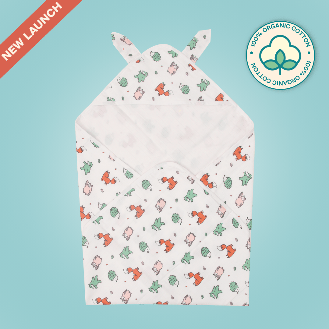 Doodle - Muslin Hooded Towel