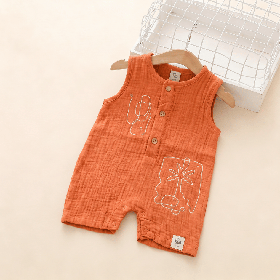 Palm Mist - Crinkled Muslin Jumpsuit