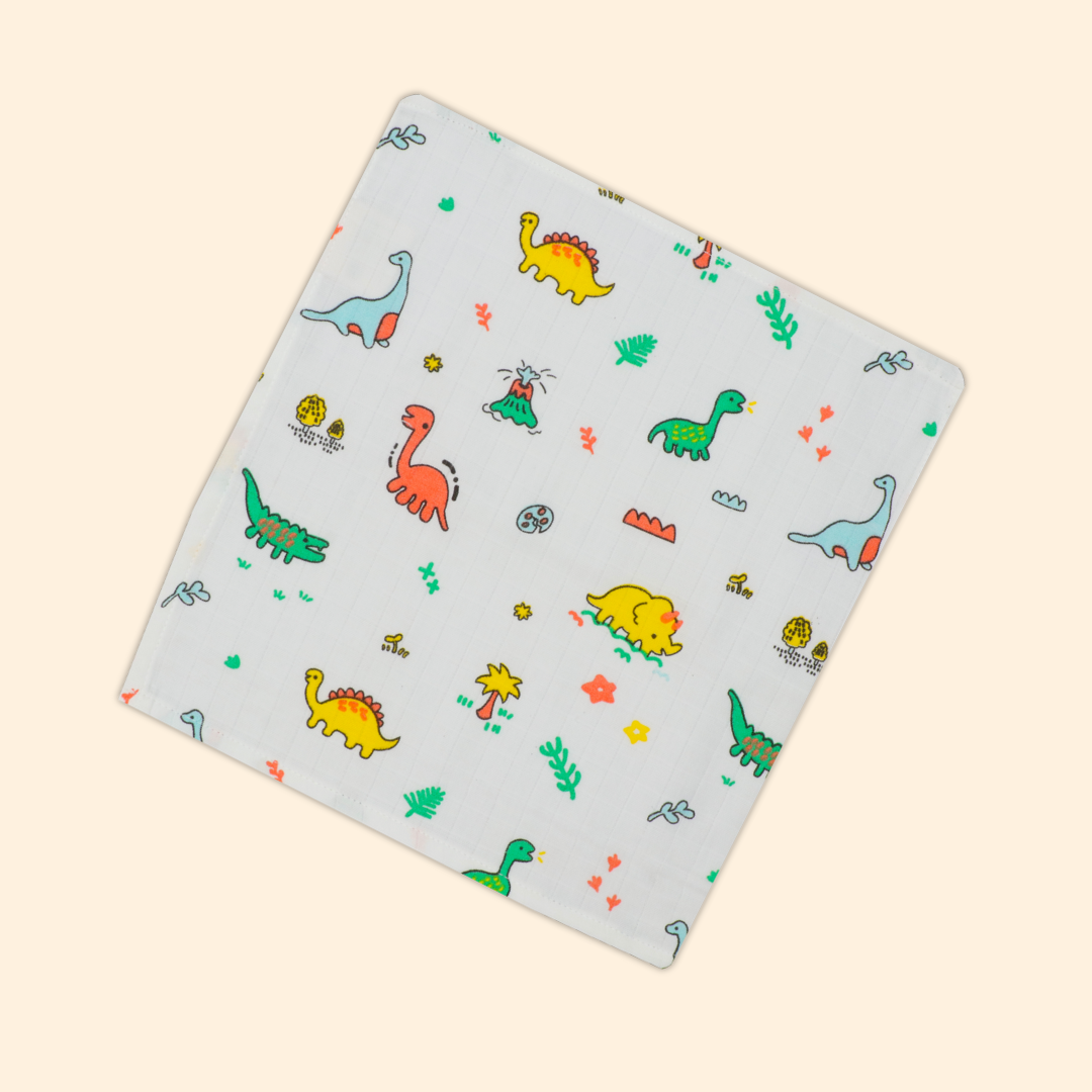 Muslin Organic Cotton Hankies Large for babies (Pack Of 4)