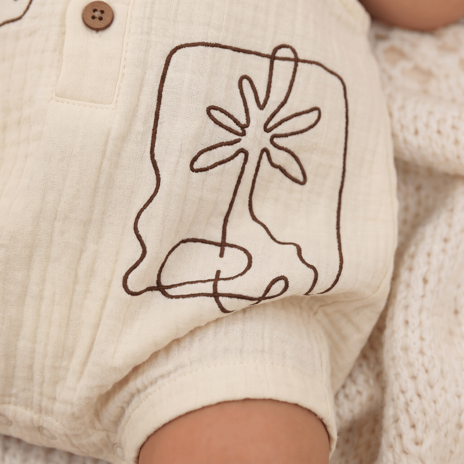 Palm Mist - Crinkled Muslin Jumpsuit