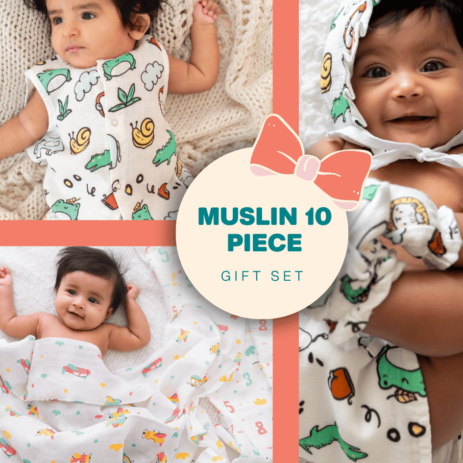 Muslin 10 Piece Gift Set (0-3 Months)