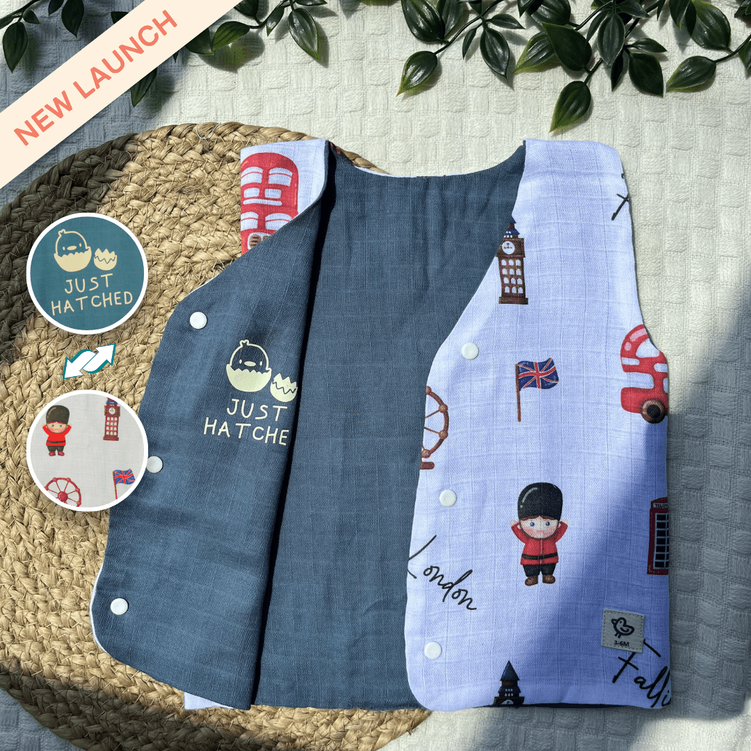 London Bridge - Reversible Muslin Jabla (Pack of 1)