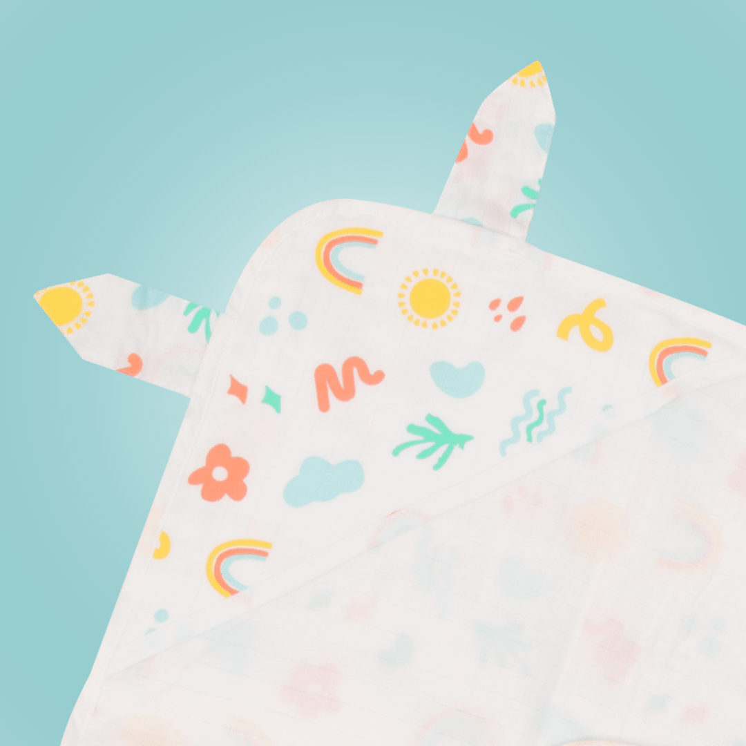 Doodle - Muslin Hooded Towel