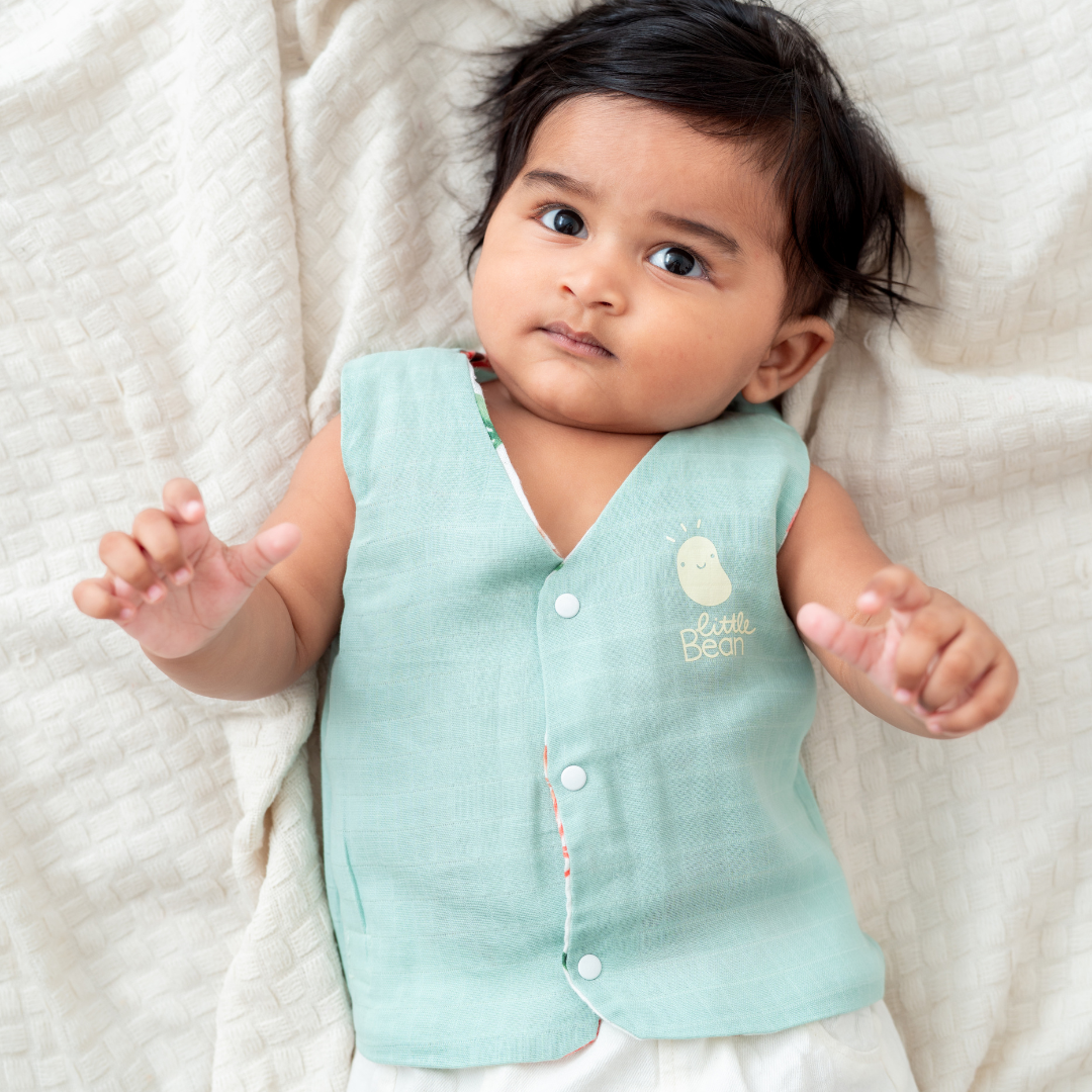 London Bridge - Reversible Muslin Jabla (1 piece)