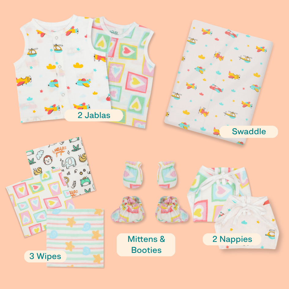 Muslin 10 Piece Gift Set (0-3 Months)