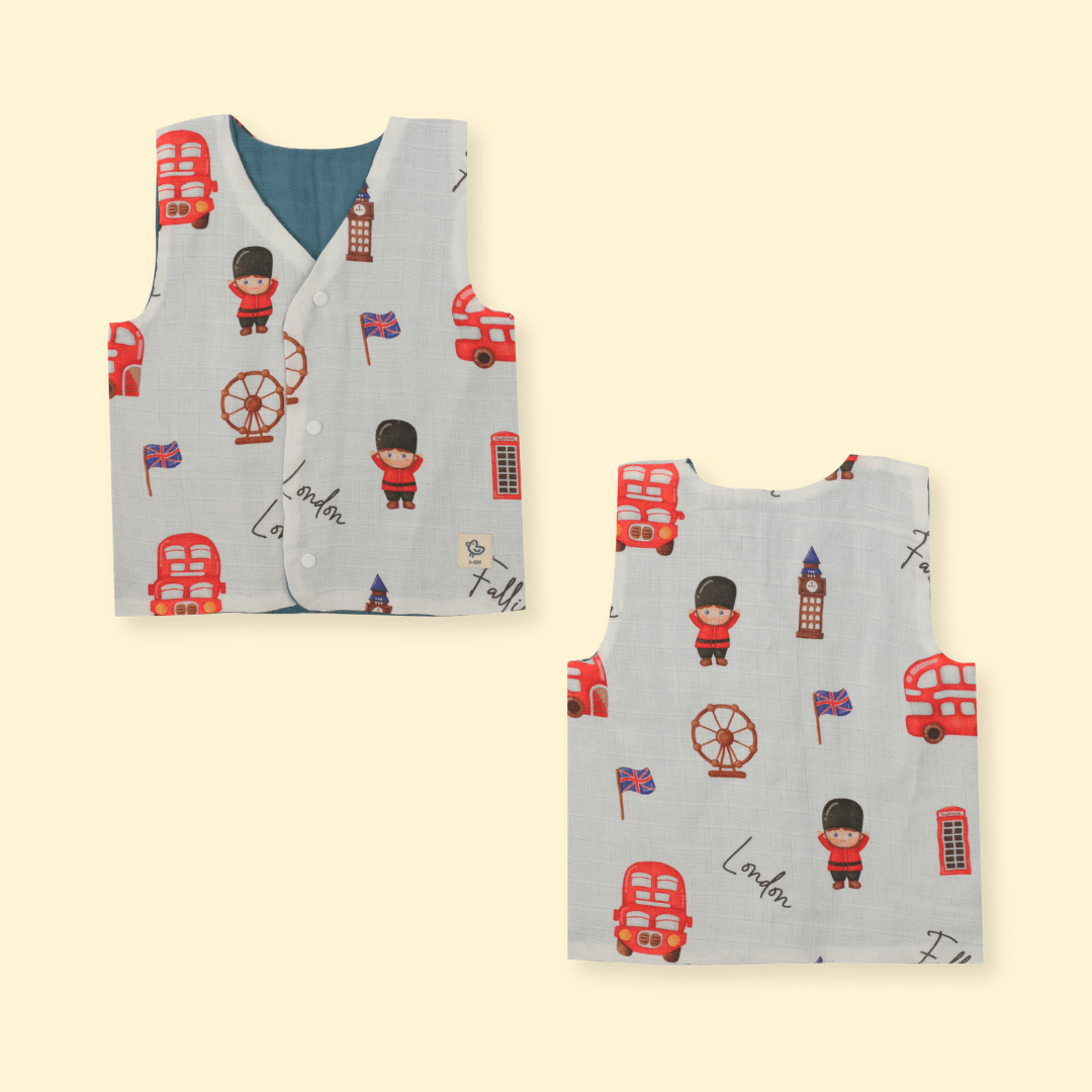 London Bridge - Reversible Muslin Jabla (Pack of 1)