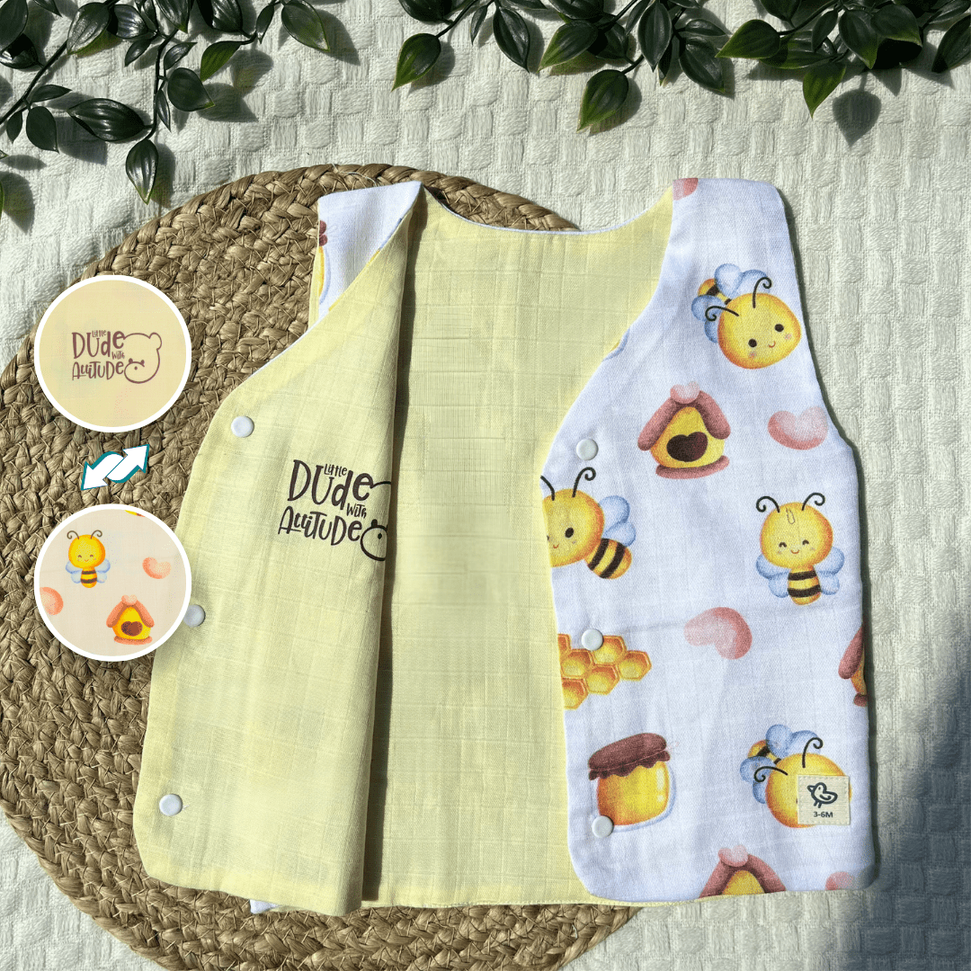 Bon Veggie - Reversible Muslin Jabla (Pack of 2)
