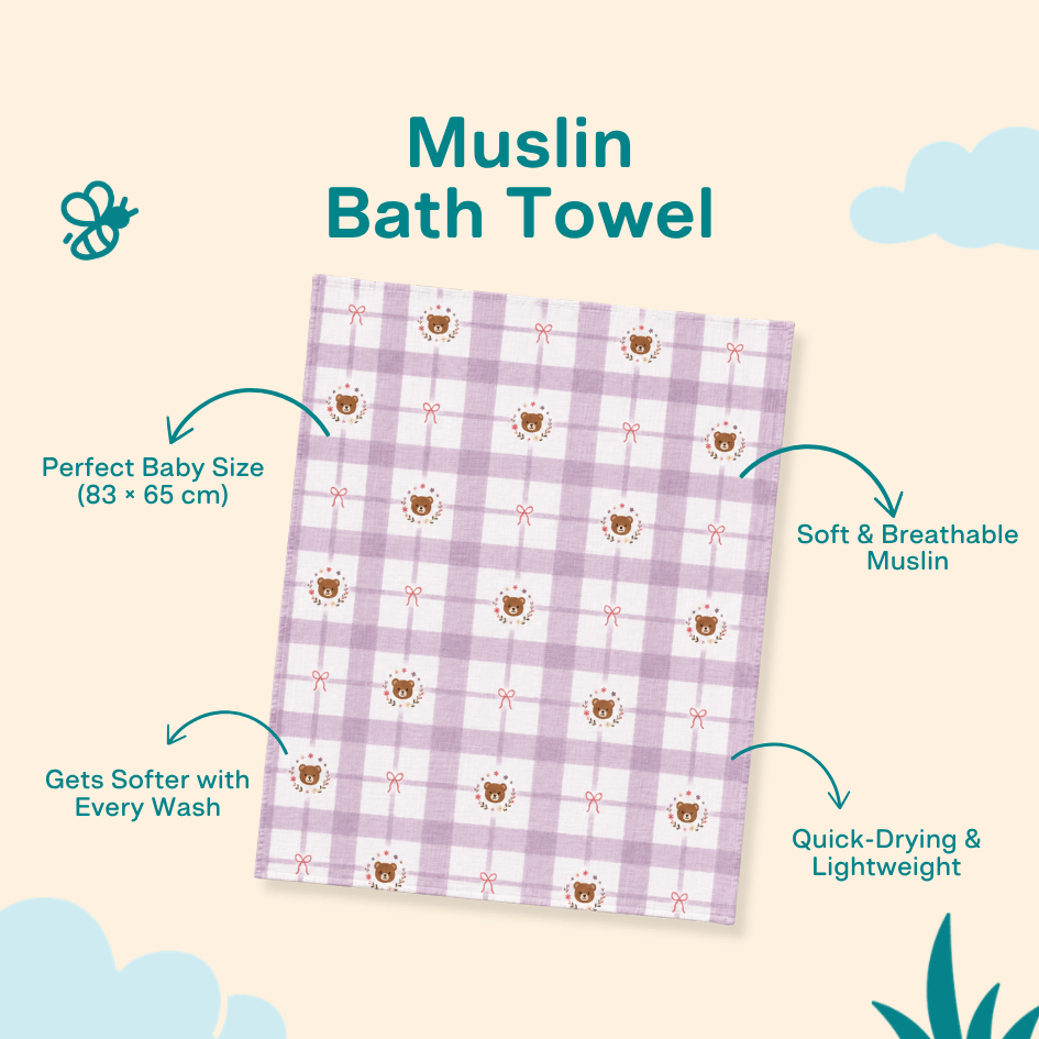 Daisy Play - Muslin Bath Towel