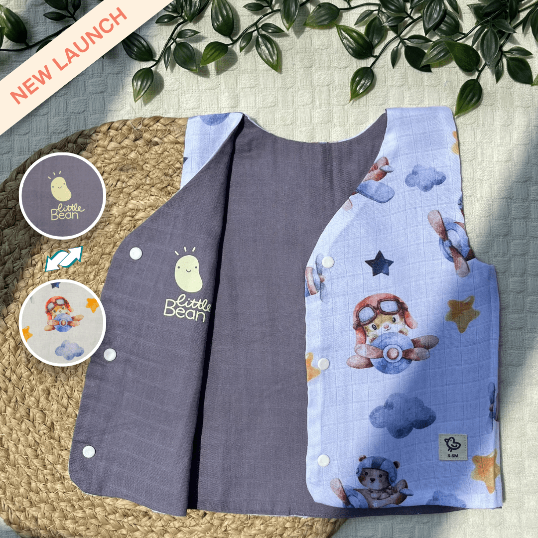 Bon Veggie - Reversible Muslin Jabla (Pack of 2)
