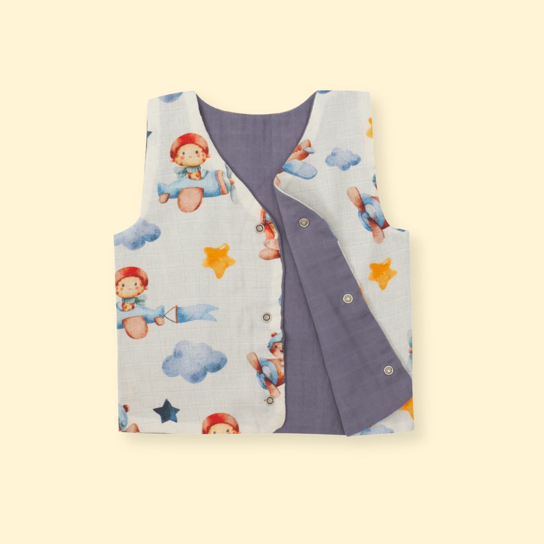 Bon Veggie - Reversible Muslin Jabla (Pack of 2)