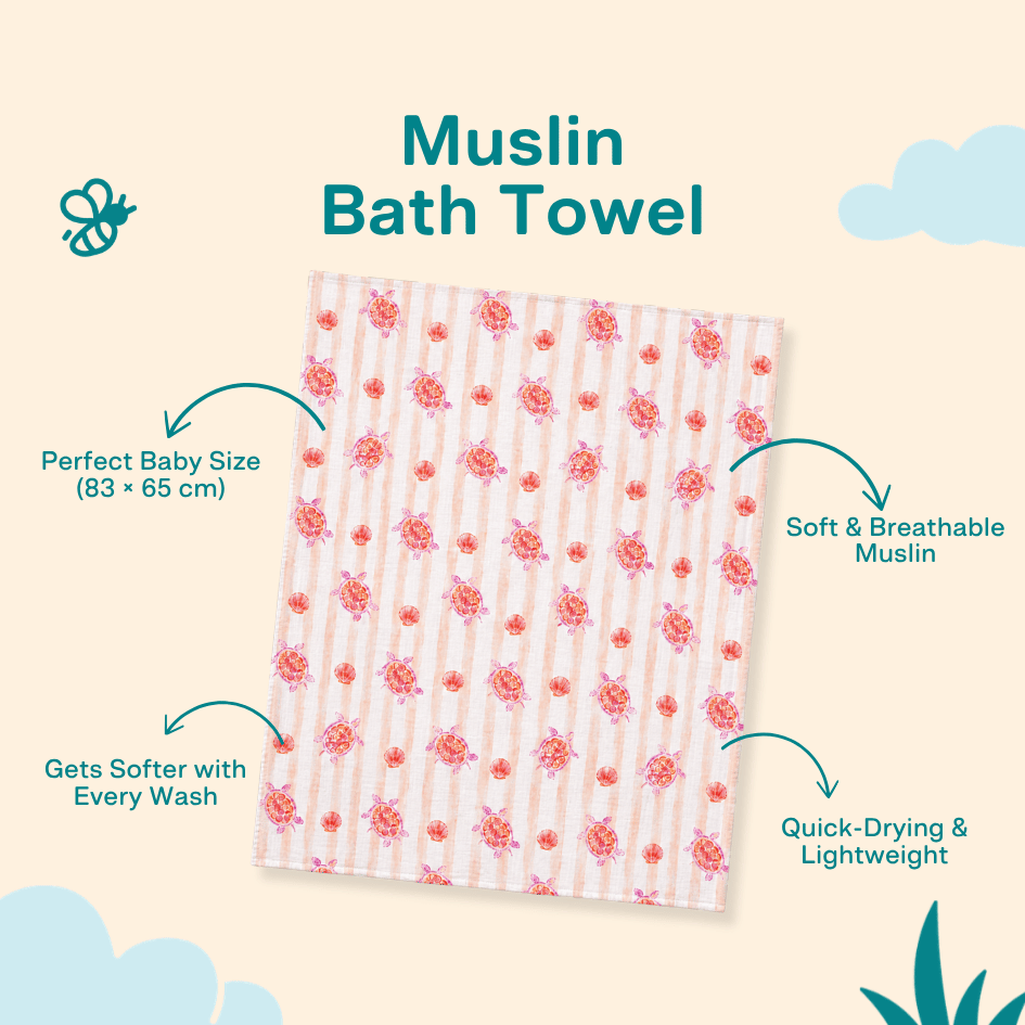 Daisy Play - Muslin Bath Towel