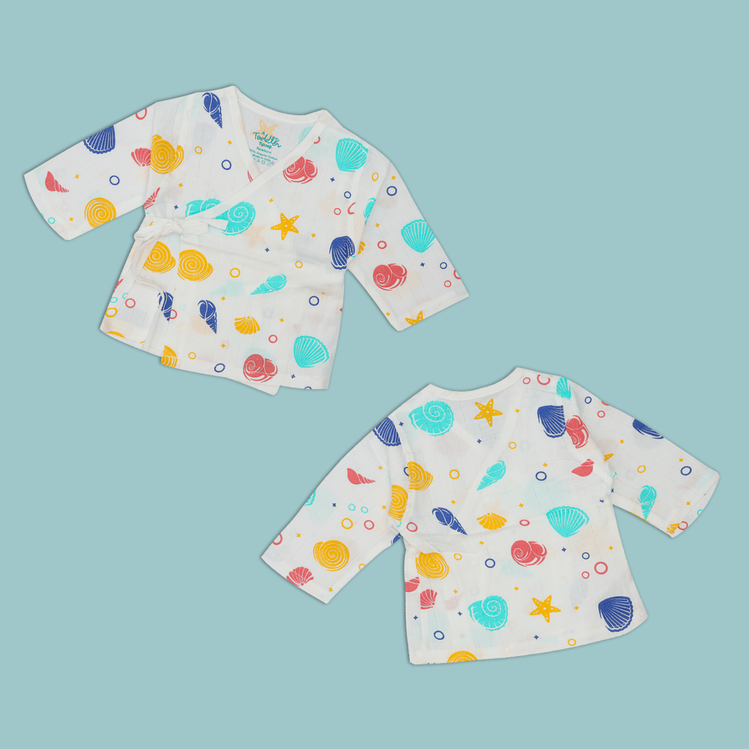 Muslin Full Sleeve Knot Top Combo - Pack of 3