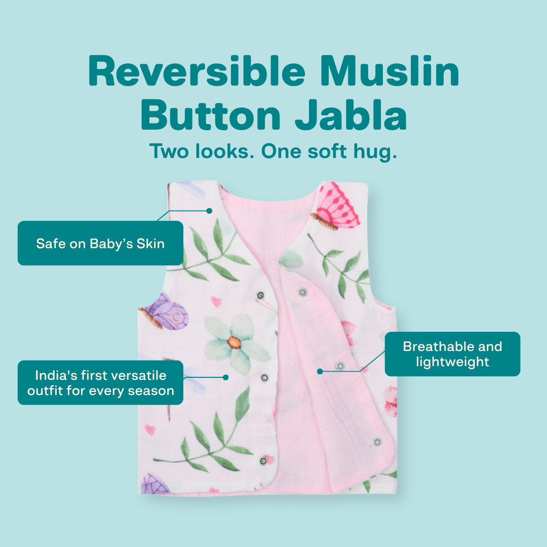 Bon Veggie - Reversible Muslin Jabla (Pack of 2)