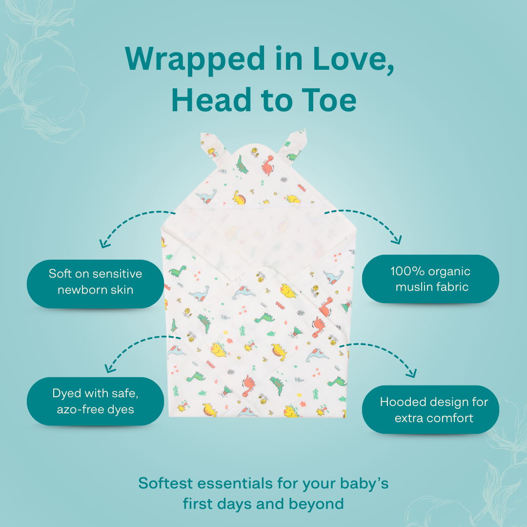 Count Down - Muslin Hooded Towel