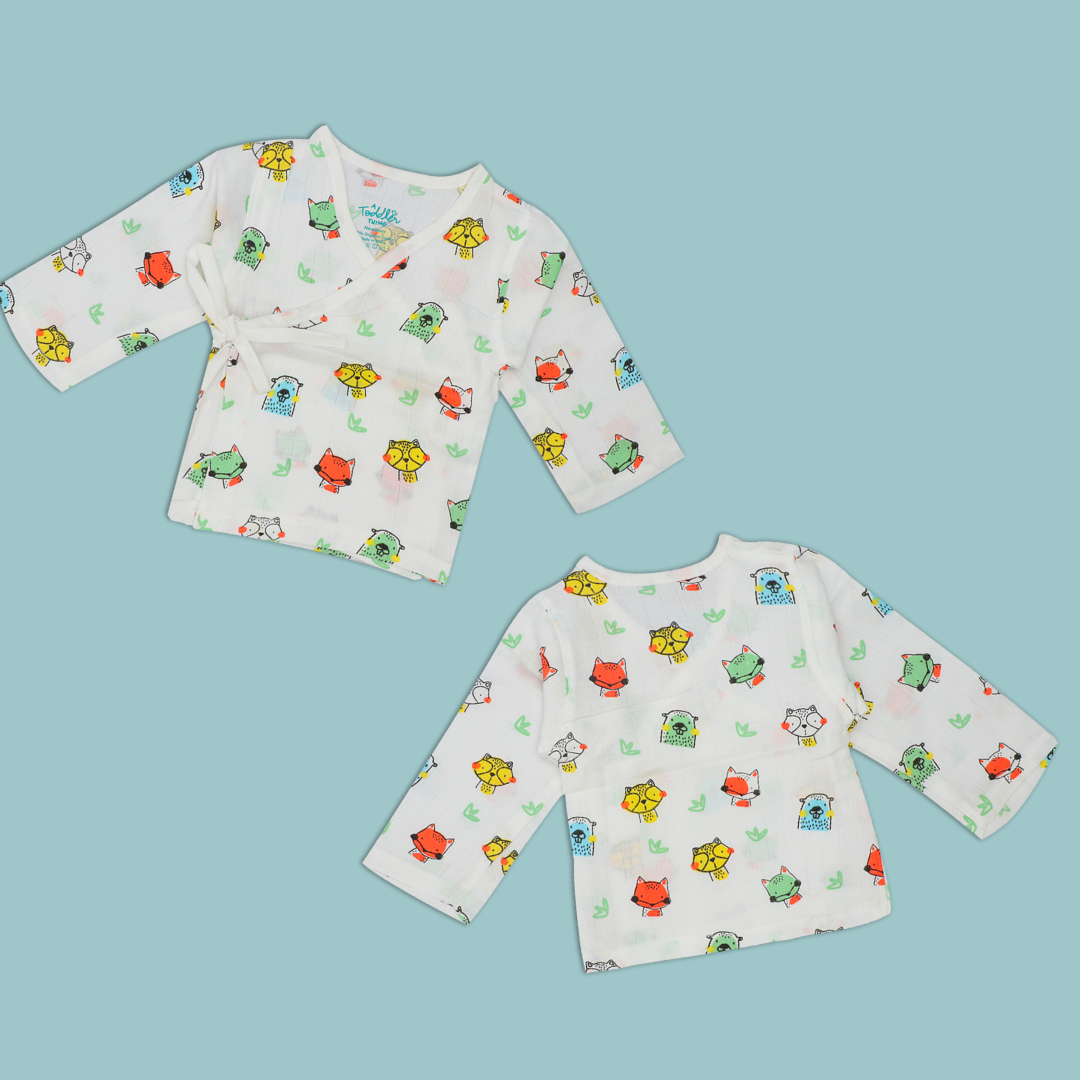 Muslin Full Sleeve Knot Top Combo - Pack of 3