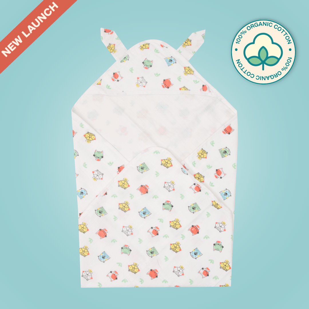Doodle - Muslin Hooded Towel