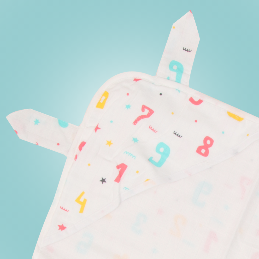 Count Down - Muslin Hooded Towel