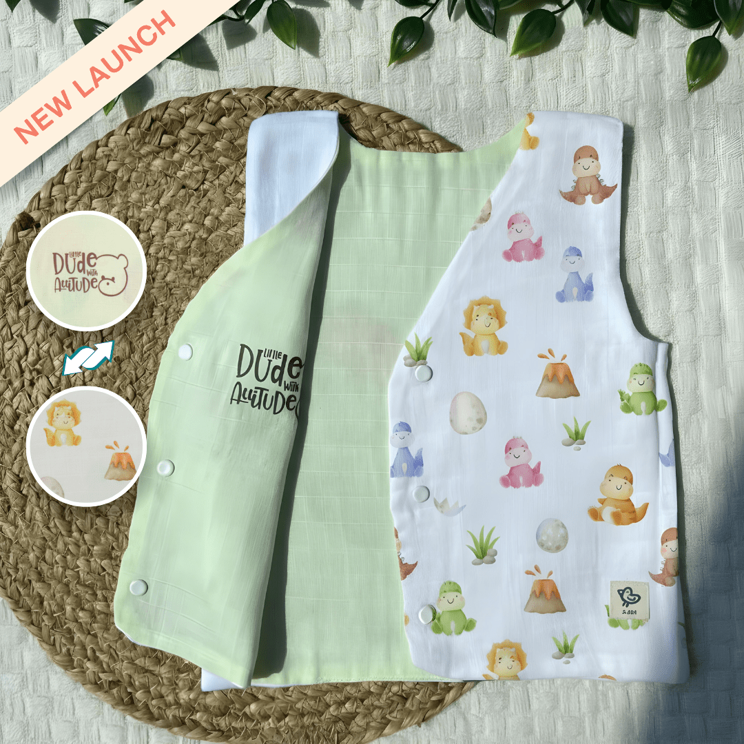 Bon Veggie - Reversible Muslin Jabla (Pack of 2)