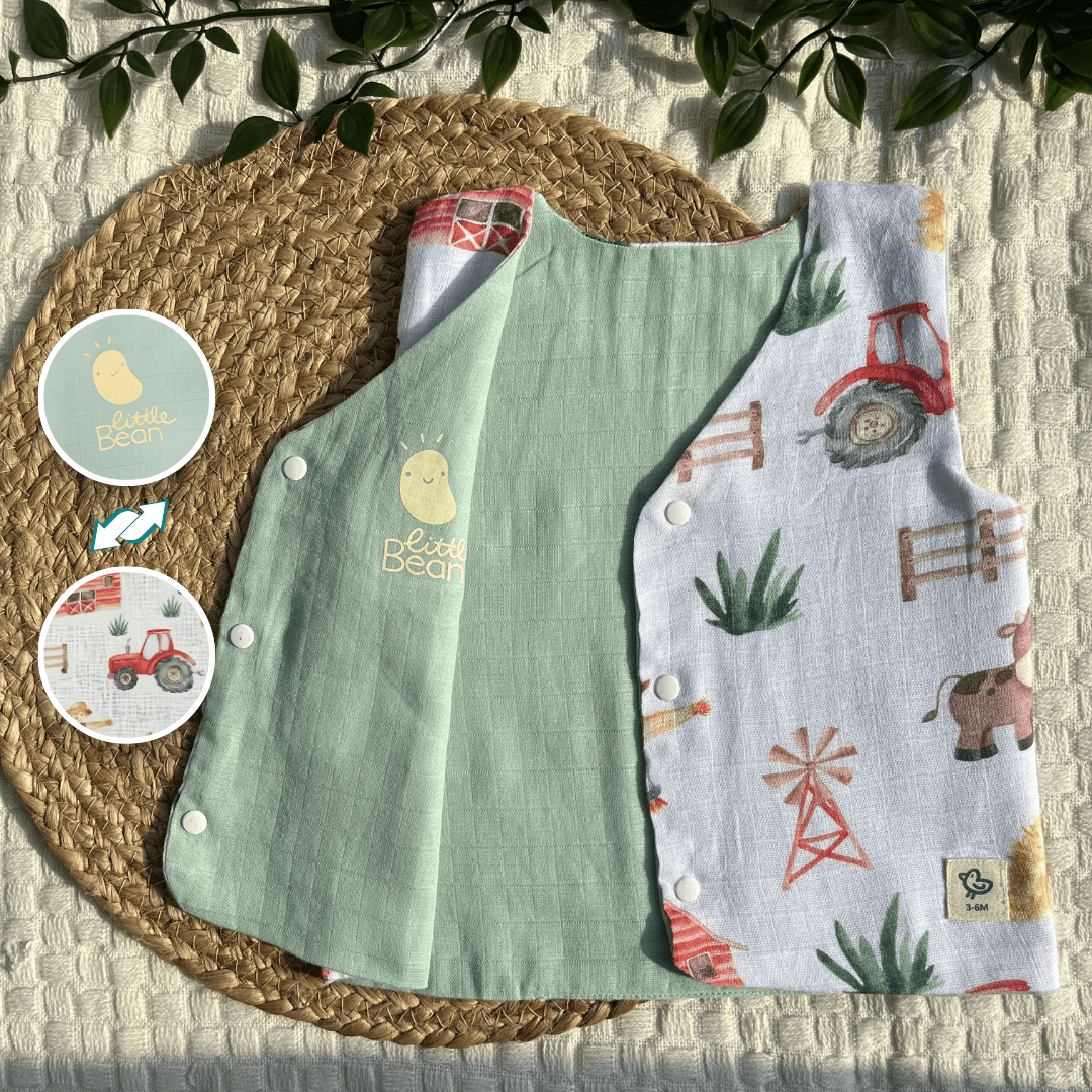 Bon Veggie - Reversible Muslin Jabla (Pack of 2)