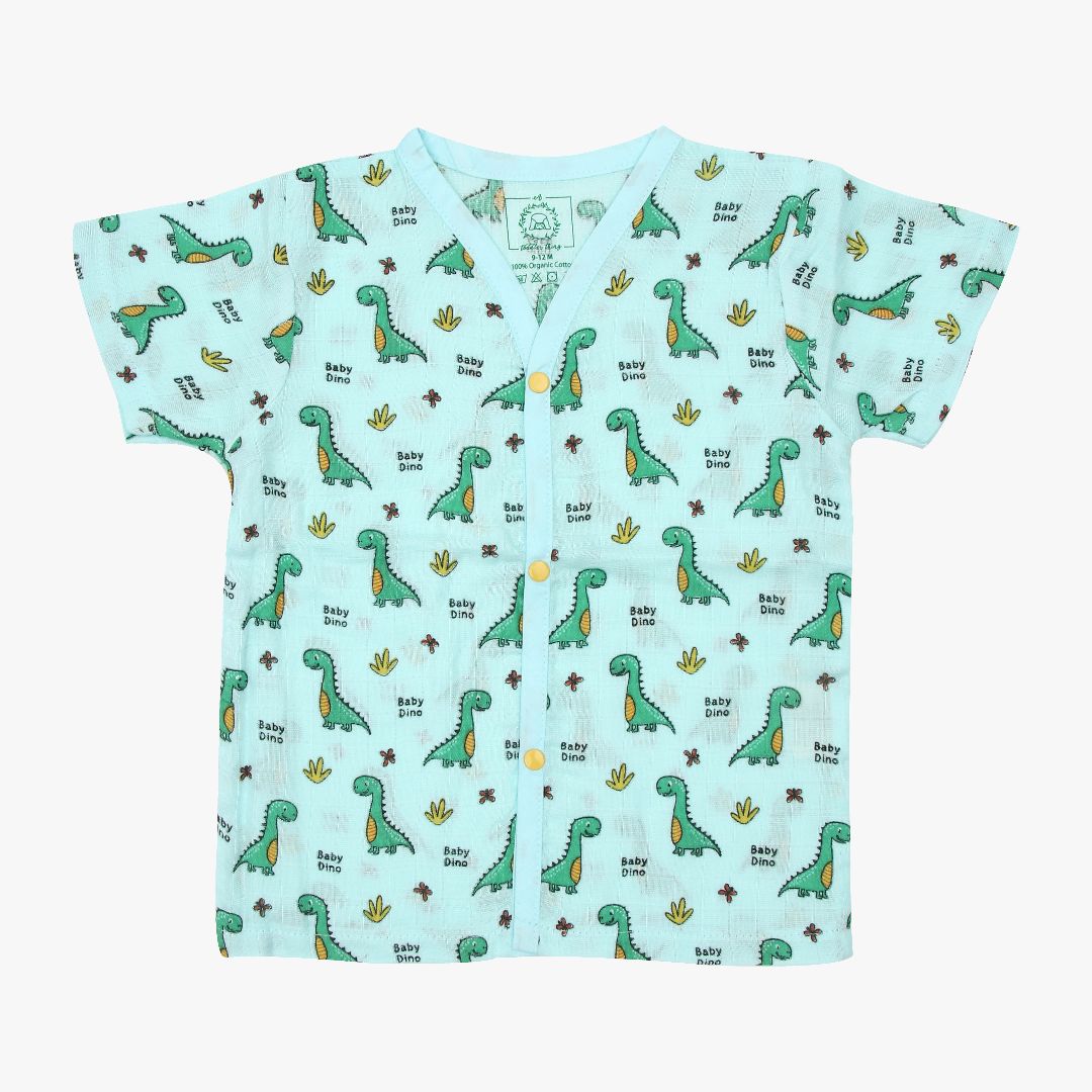 Trucks & T-Rex (Pack of 2) - Muslin Sleep Suit for babies and kids (Unisex)