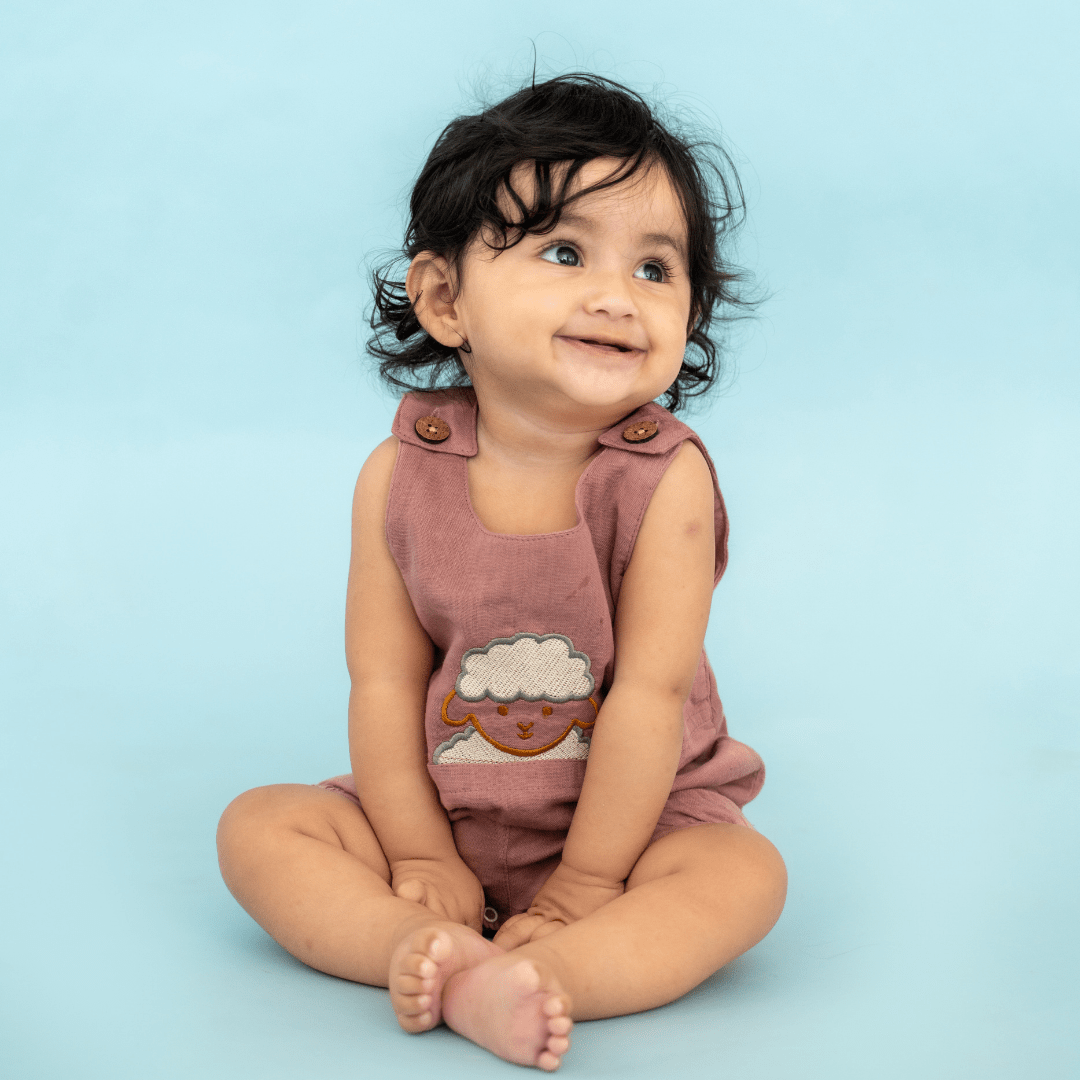 Baa Blush - Muslin Crinkled Romper