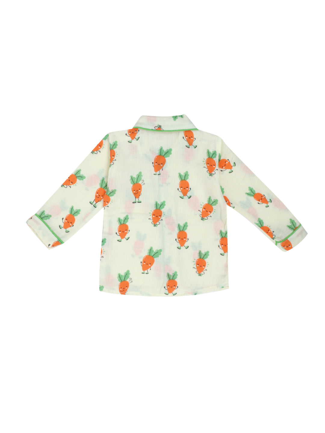 Wild Carrots (Pack of 2) - Muslin Full Sleeve Sleep Suit for babies and kids (Unisex)