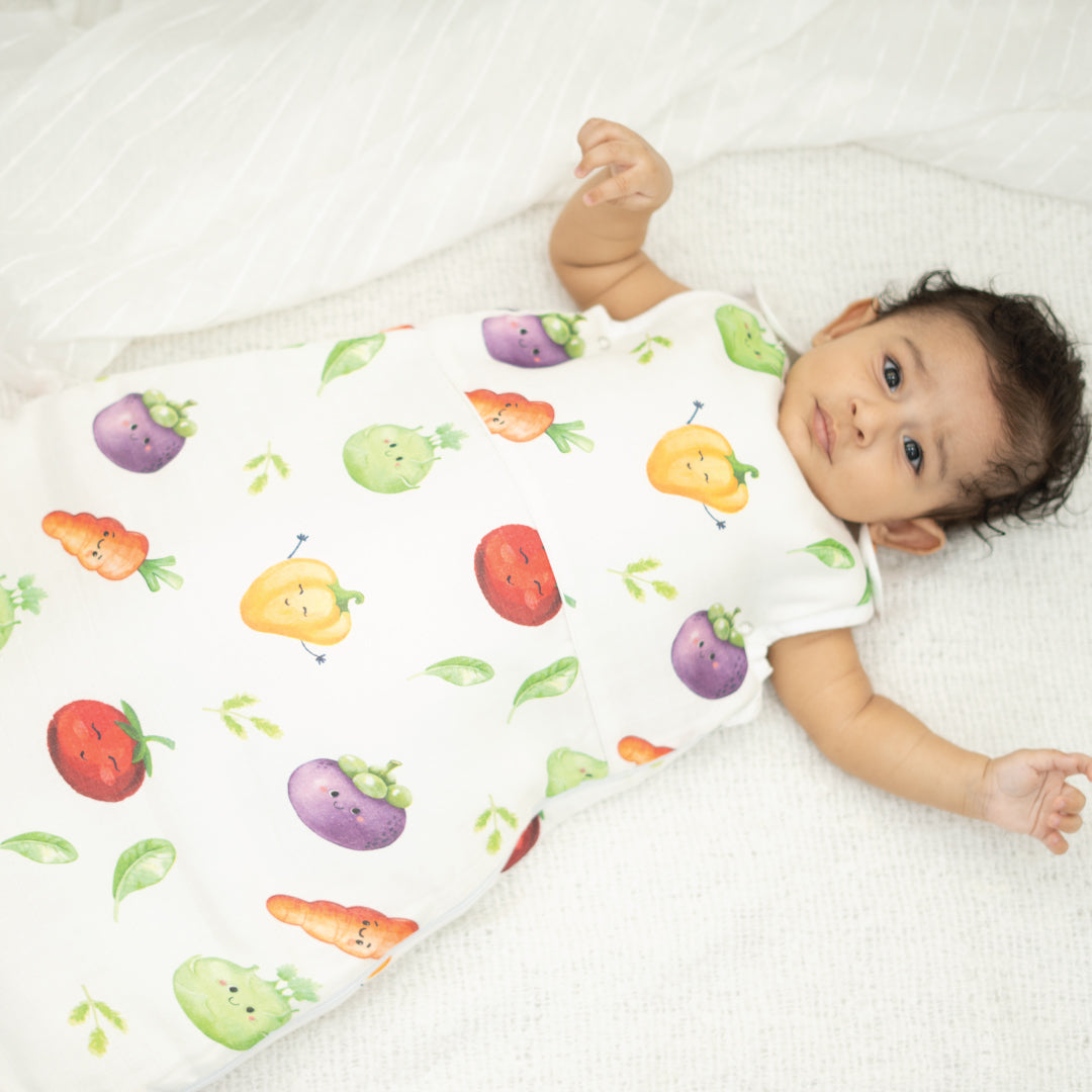 Veggie Delight - Organic Muslin Aloe Vera Sleep Bag (upto 9 months)