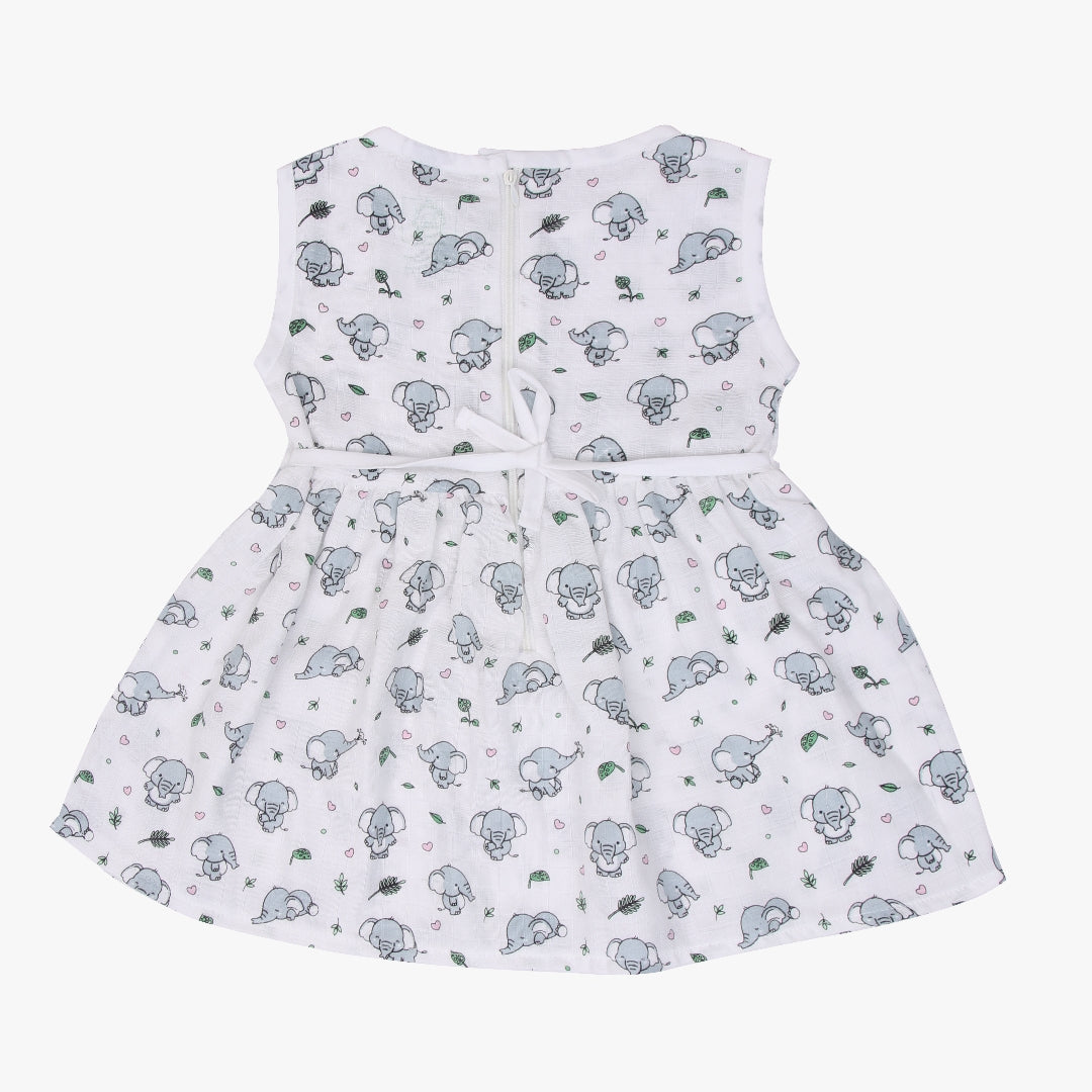 Jumbo the Elephant - Muslin Bow Frock