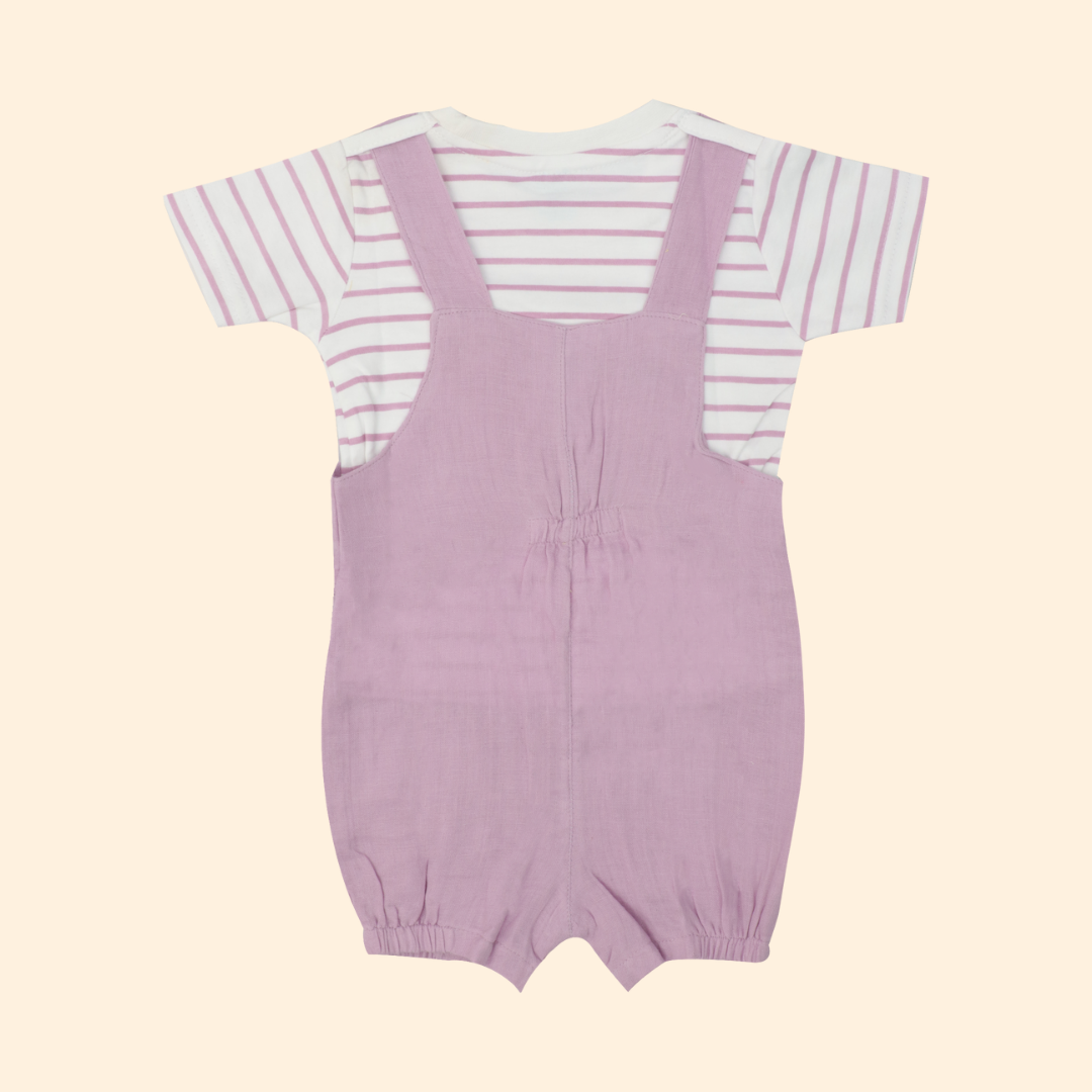 Teddyboo - Crinkled Muslin Dungarees